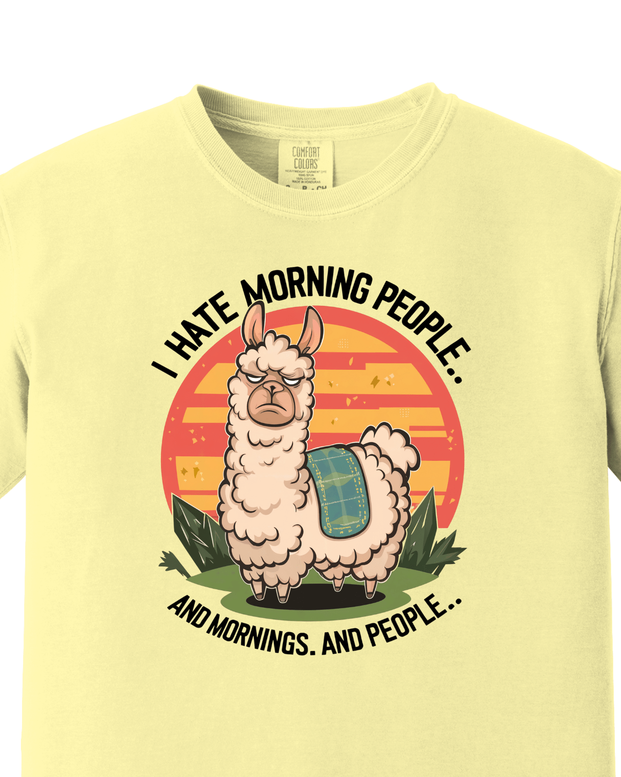 I hate Morning Casual tee 2