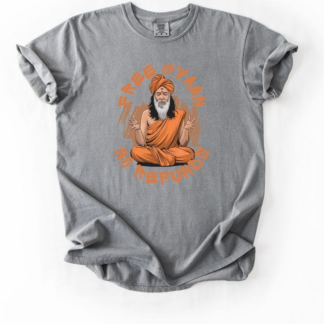 Free Gyaan No Refunds Tee