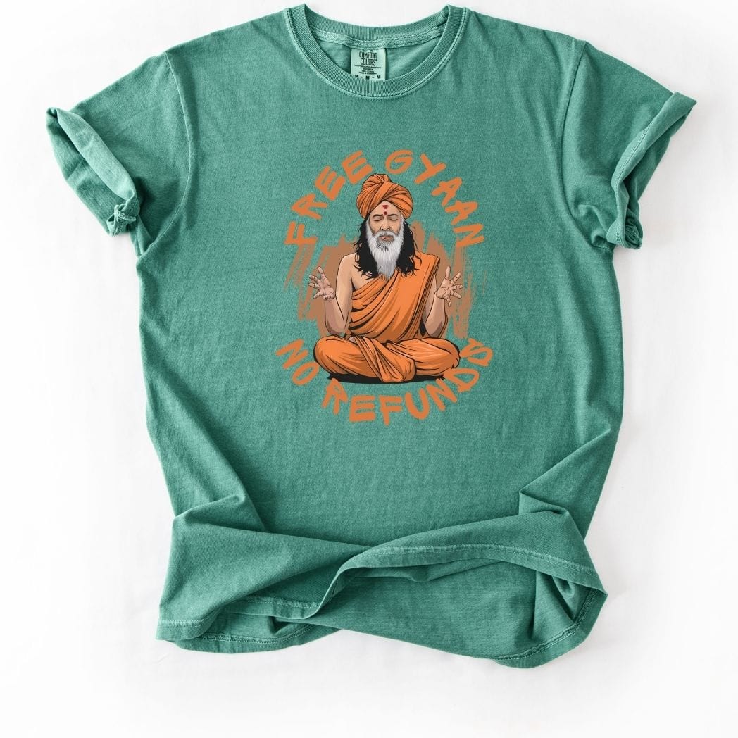 Free Gyaan No Refunds Tee