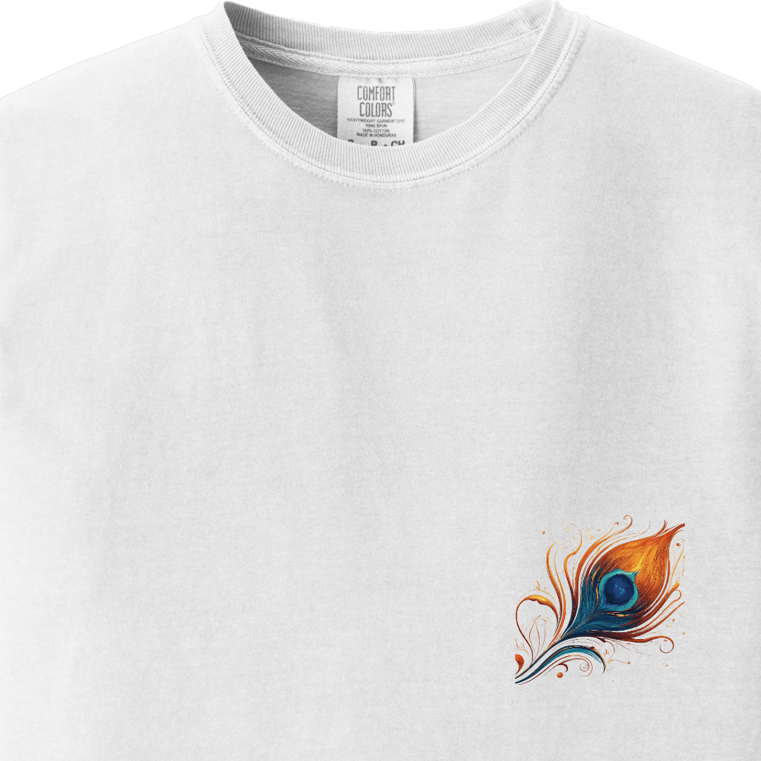 Krishna Ji Hindu Modern Tee - Feather