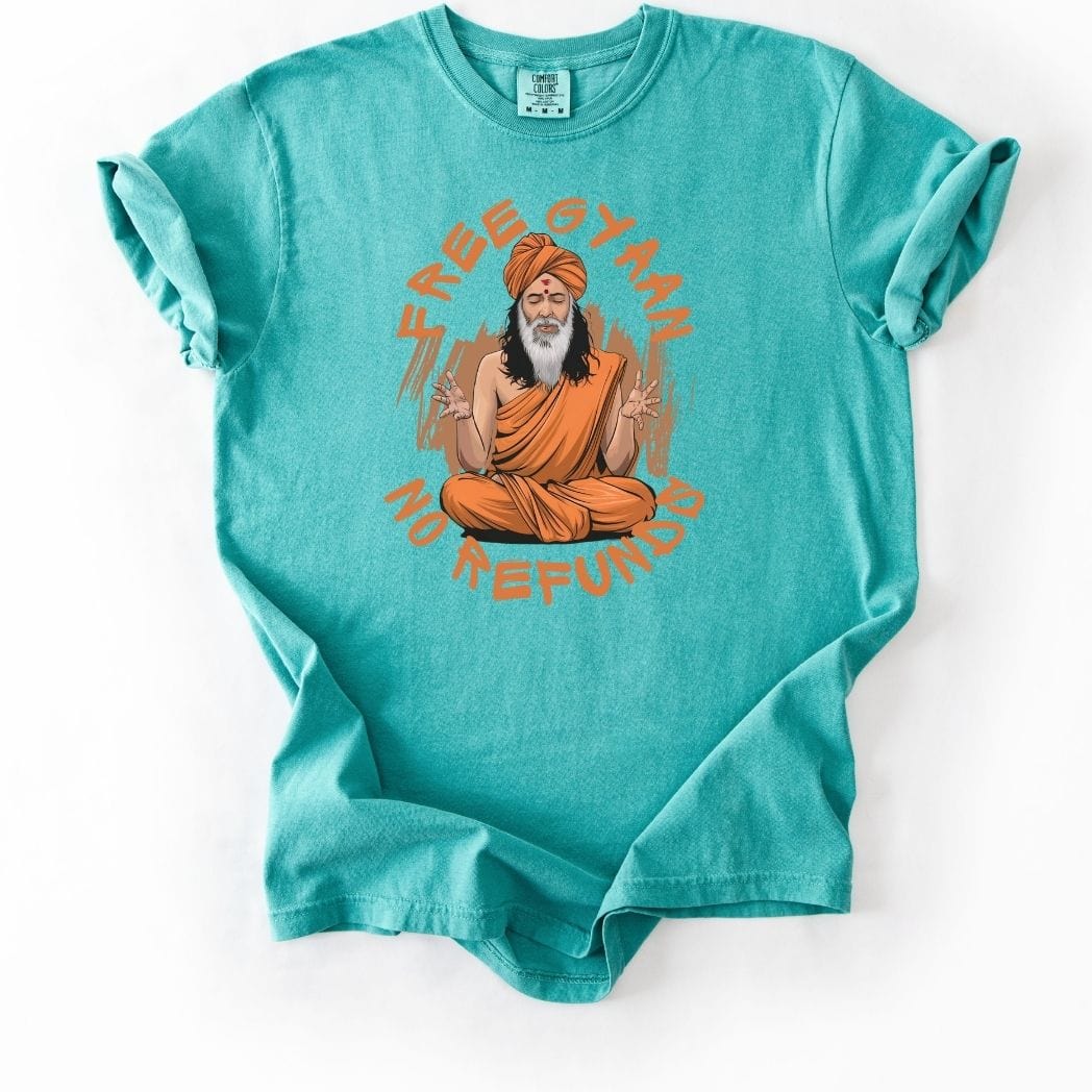 Free Gyaan No Refunds Tee
