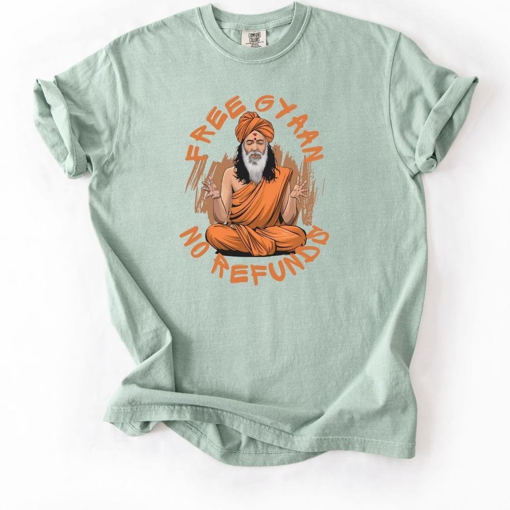 Free Gyaan No Refunds Tee