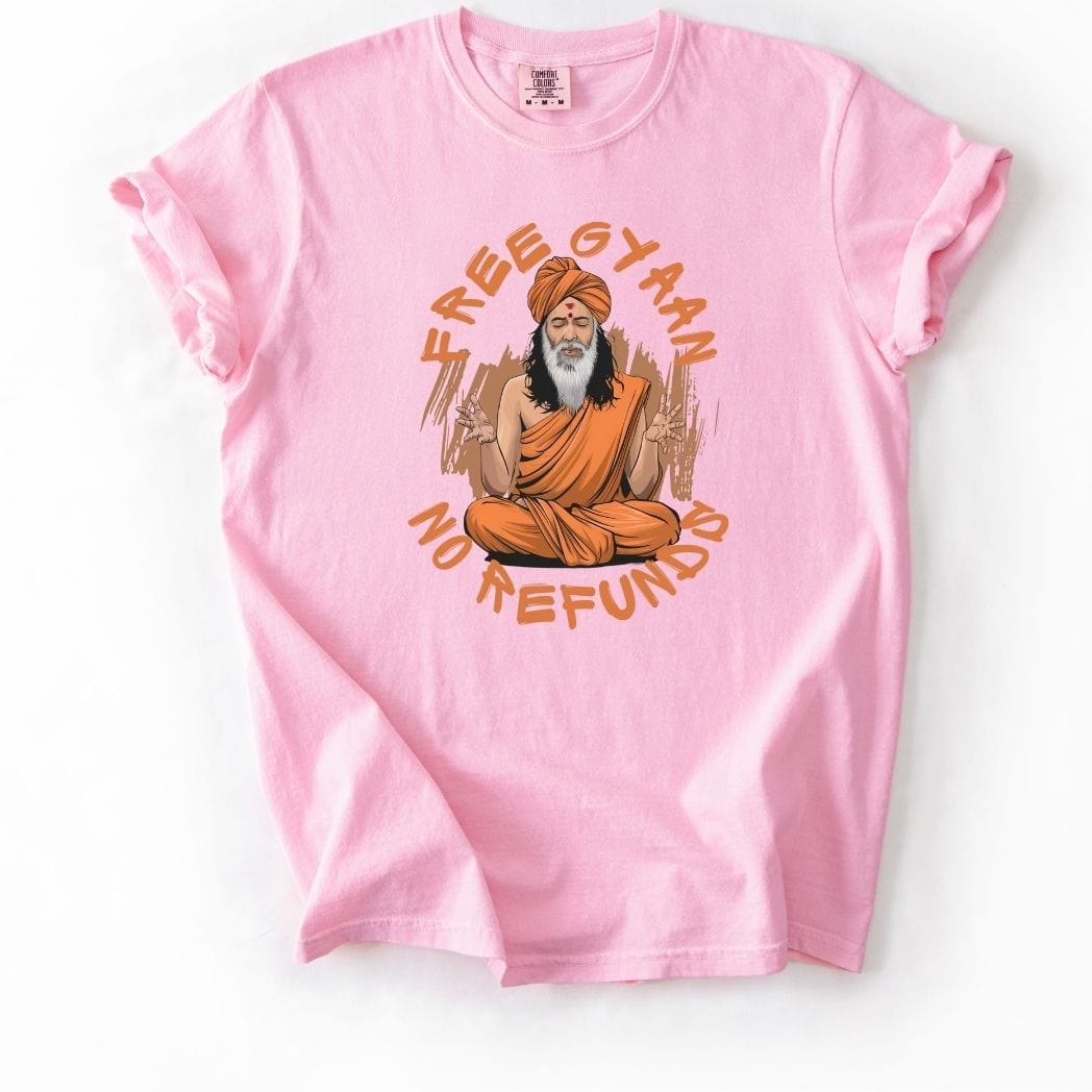 Free Gyaan No Refunds Tee