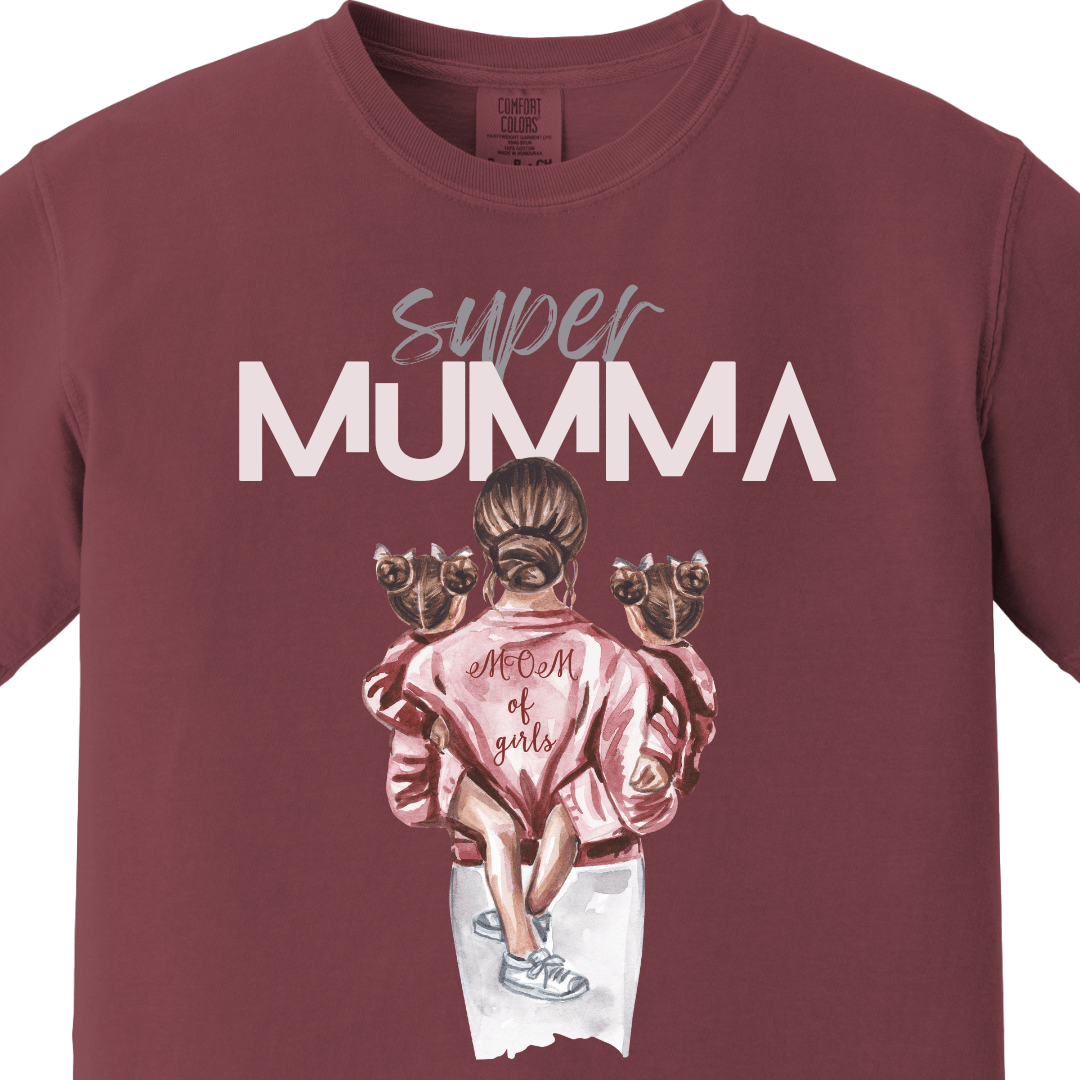 Supermom Super Mumma with Daughters Tee