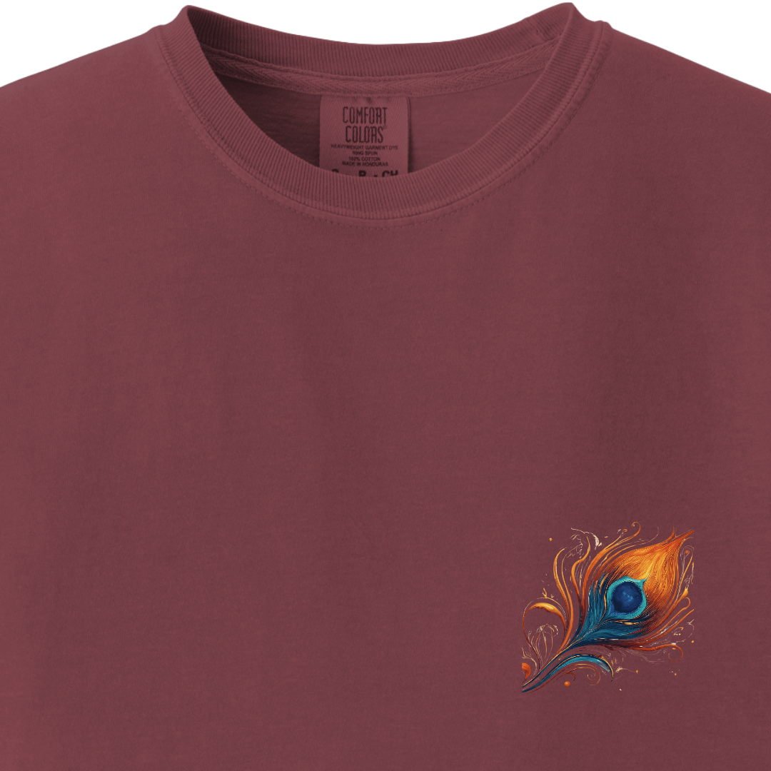 Krishna Ji Hindu Modern Tee - Feather