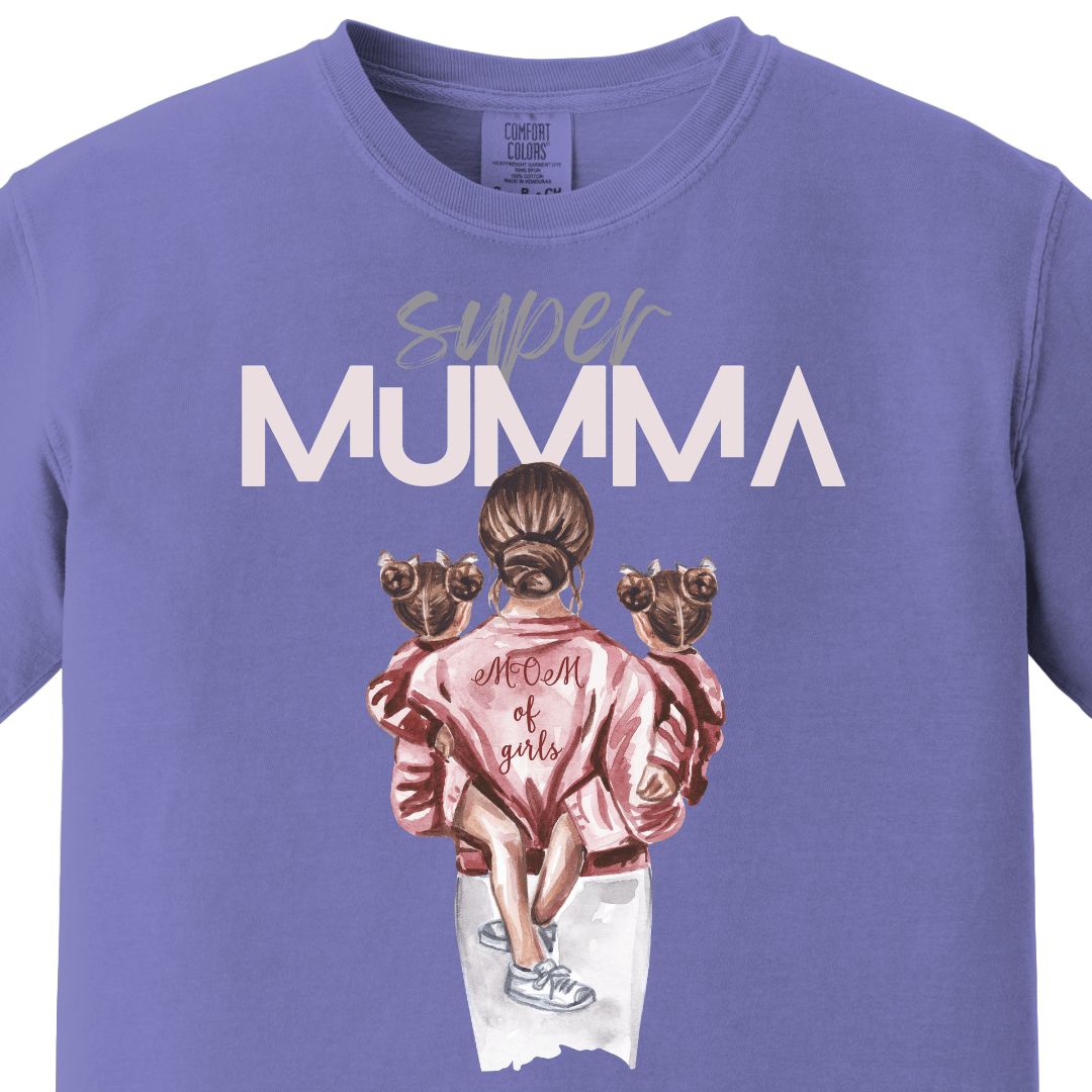 Supermom Super Mumma with Daughters Tee