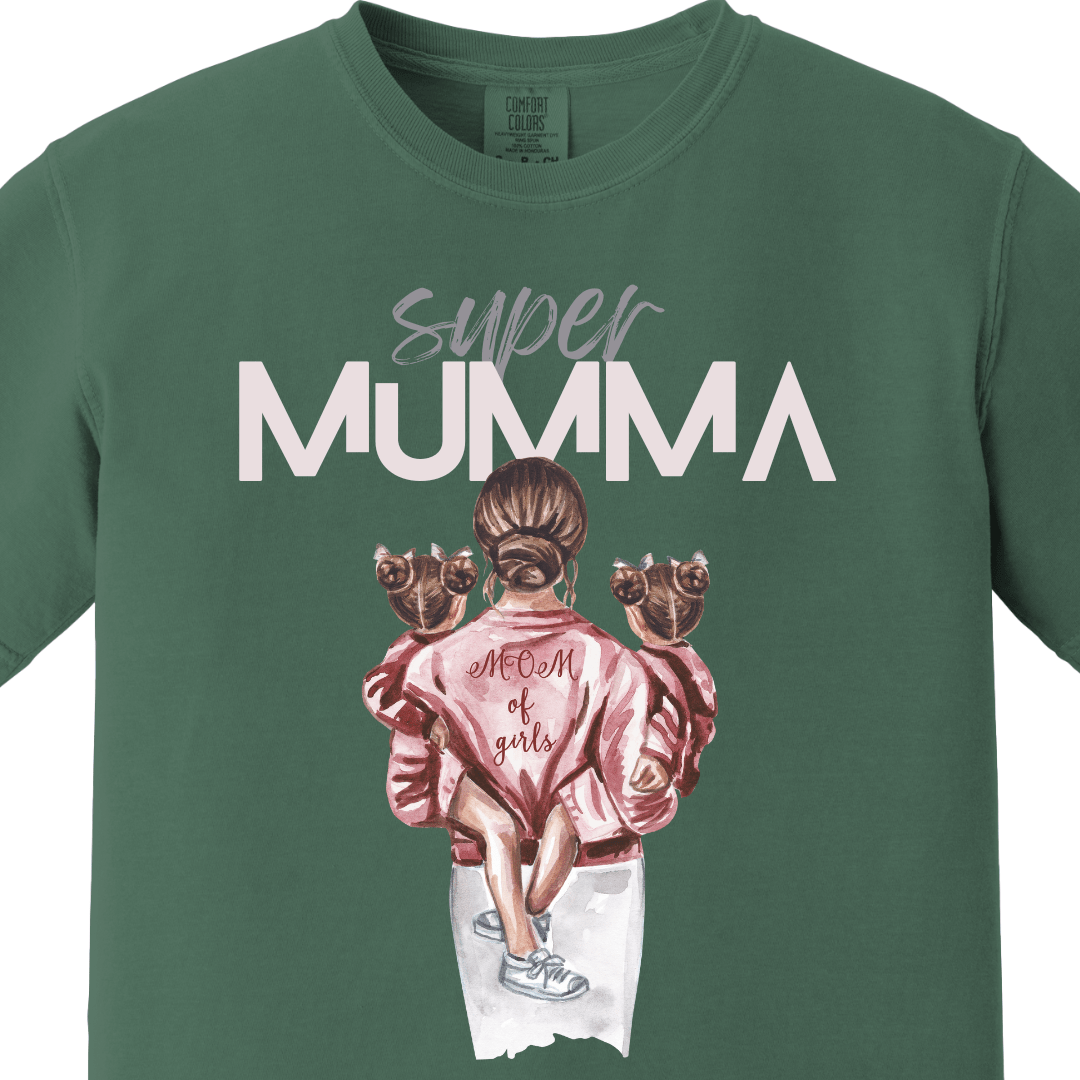 Supermom Super Mumma with Daughters Tee