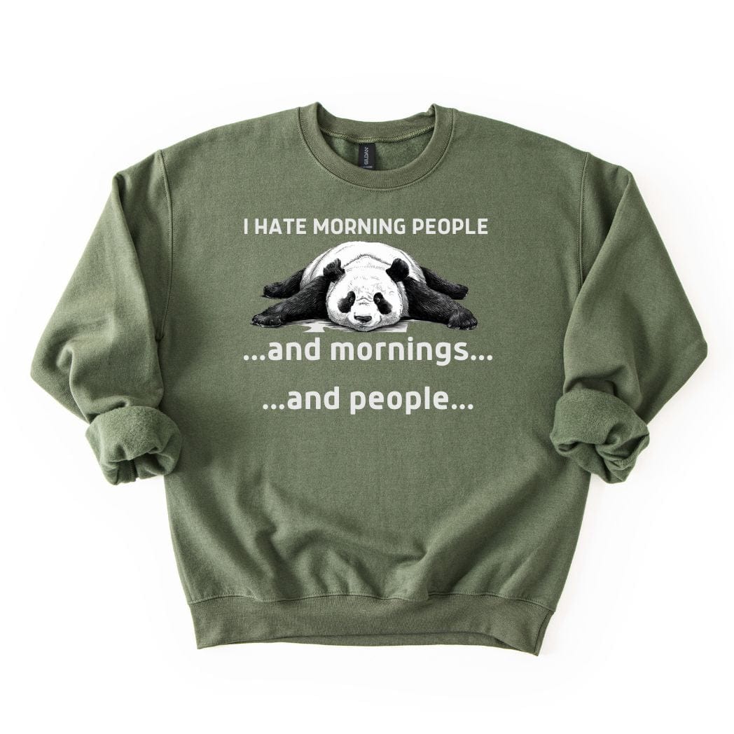 I hate Morning Casual SWEATSHIRT