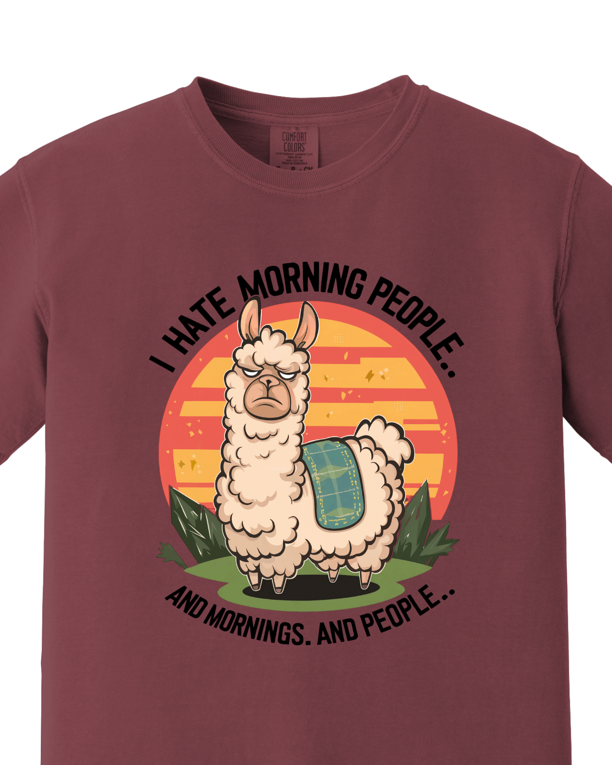 I hate Morning Casual tee 2