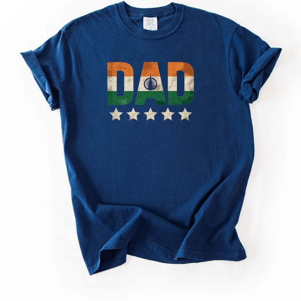 DAD - India Flag Papa Tee