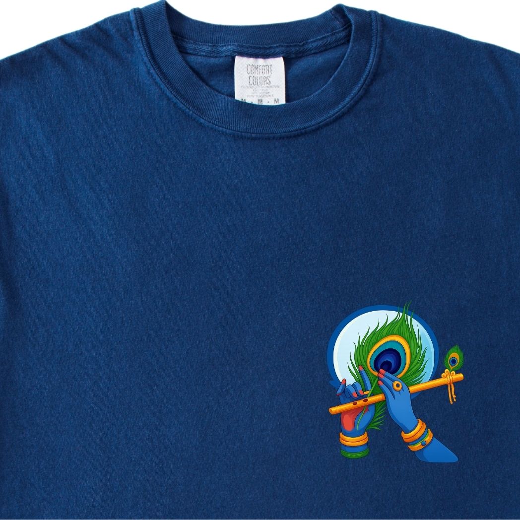 Krishna Ji Hindu Modern Tee - Feather and Flute