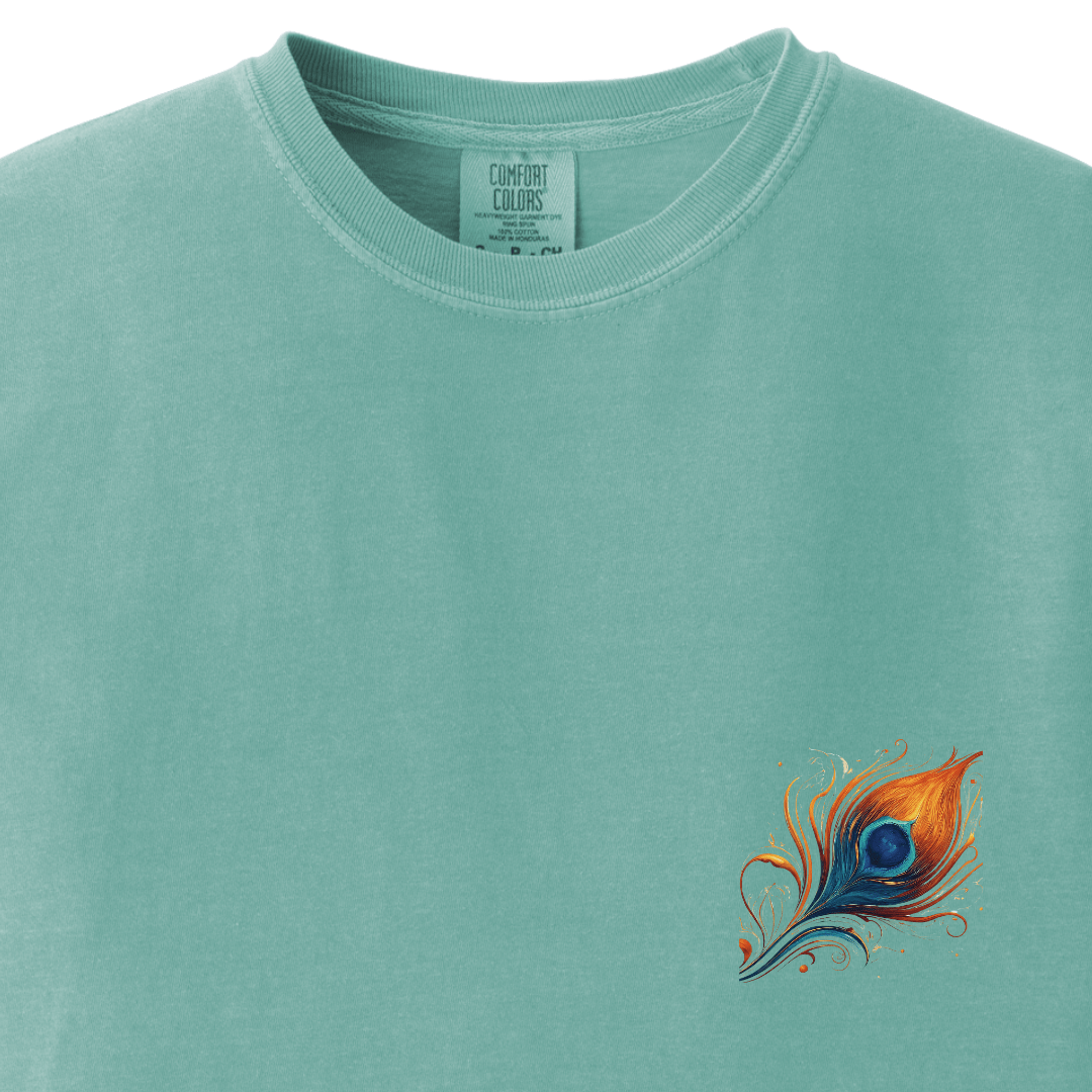 Krishna Ji Hindu Modern Tee - Feather