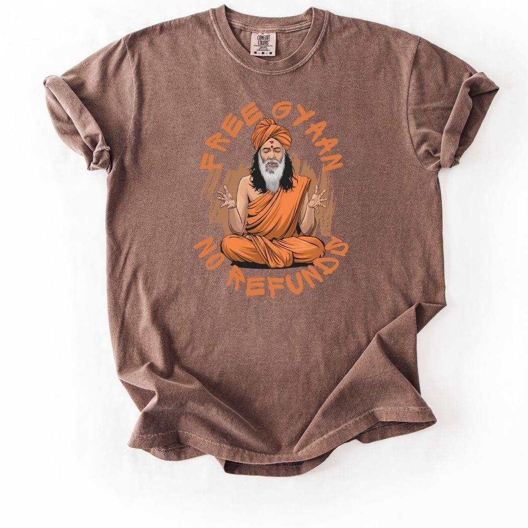 Free Gyaan No Refunds Tee