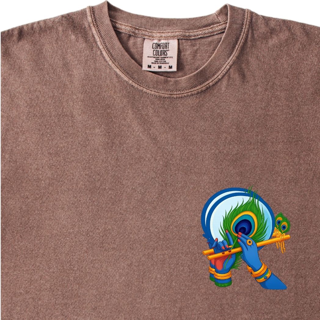 Krishna Ji Hindu Modern Tee - Feather and Flute