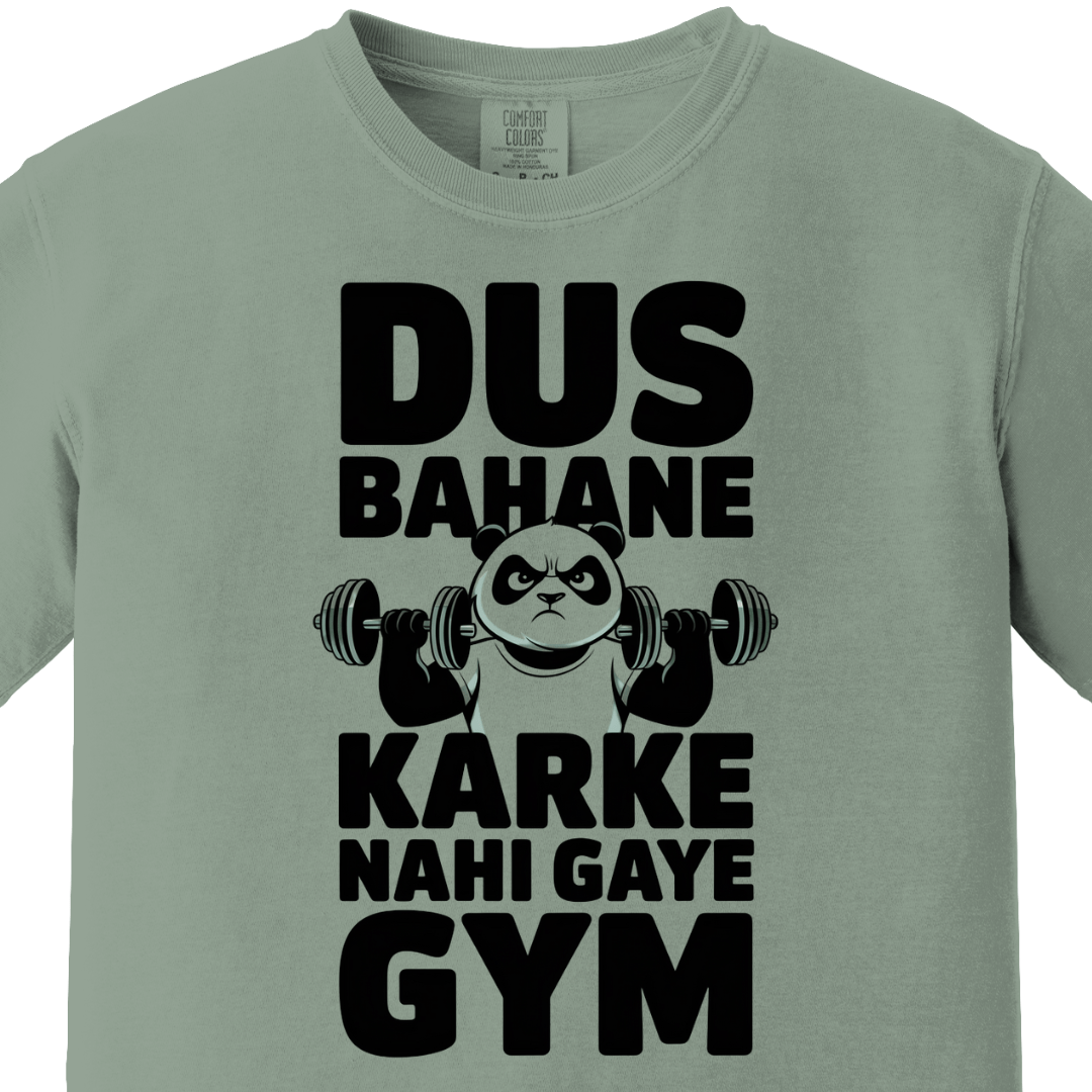 Dus Bahane Karke Nahi Gaye Gym Tee