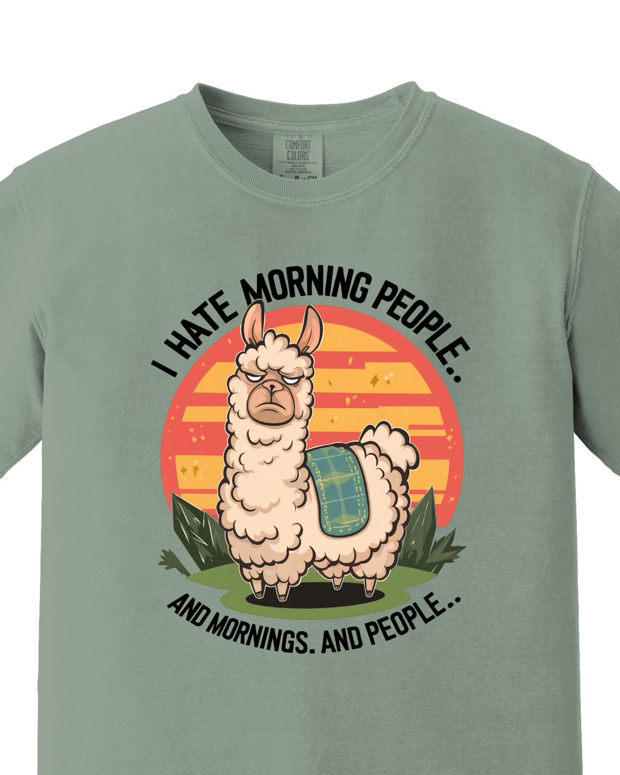 I hate Morning Casual tee 2