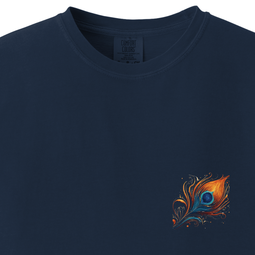 Krishna Ji Hindu Modern Tee - Feather