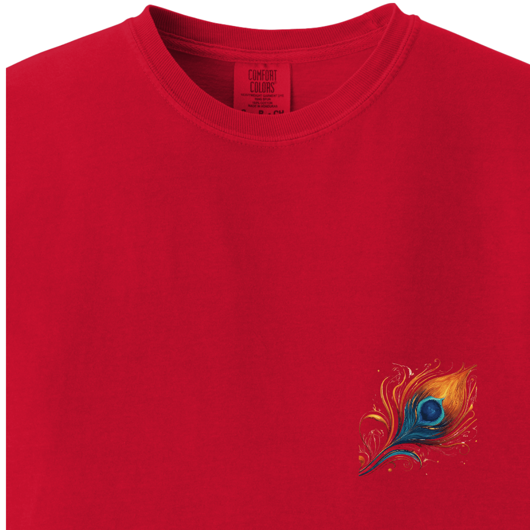Krishna Ji Hindu Modern Tee - Feather