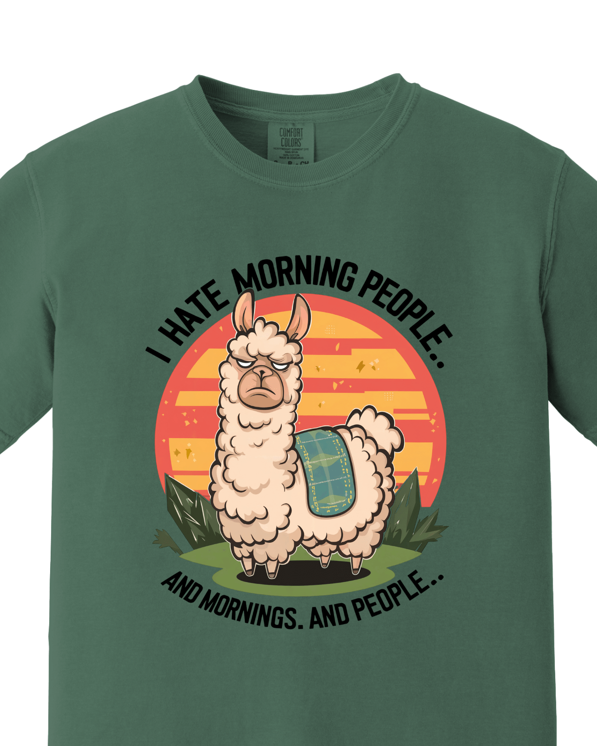 I hate Morning Casual tee 2