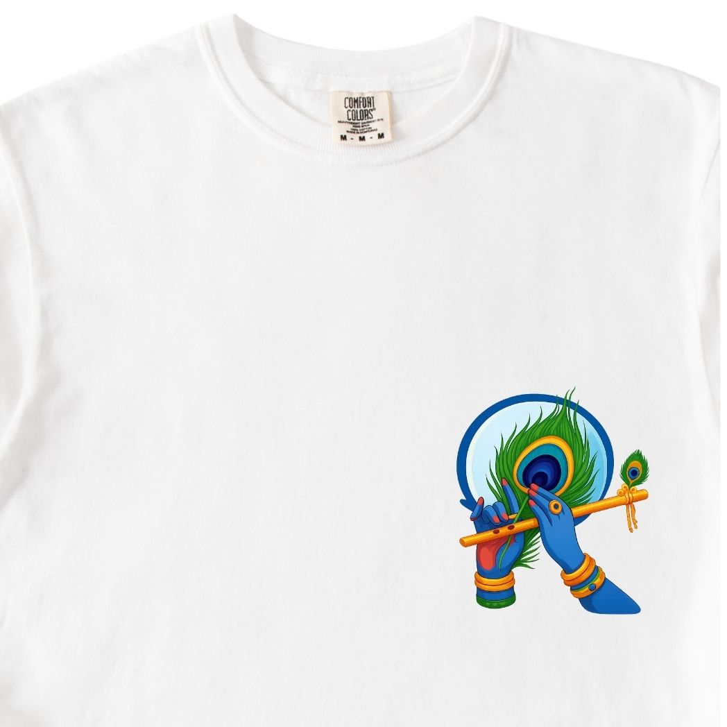 Krishna Ji Hindu Modern Tee - Feather and Flute