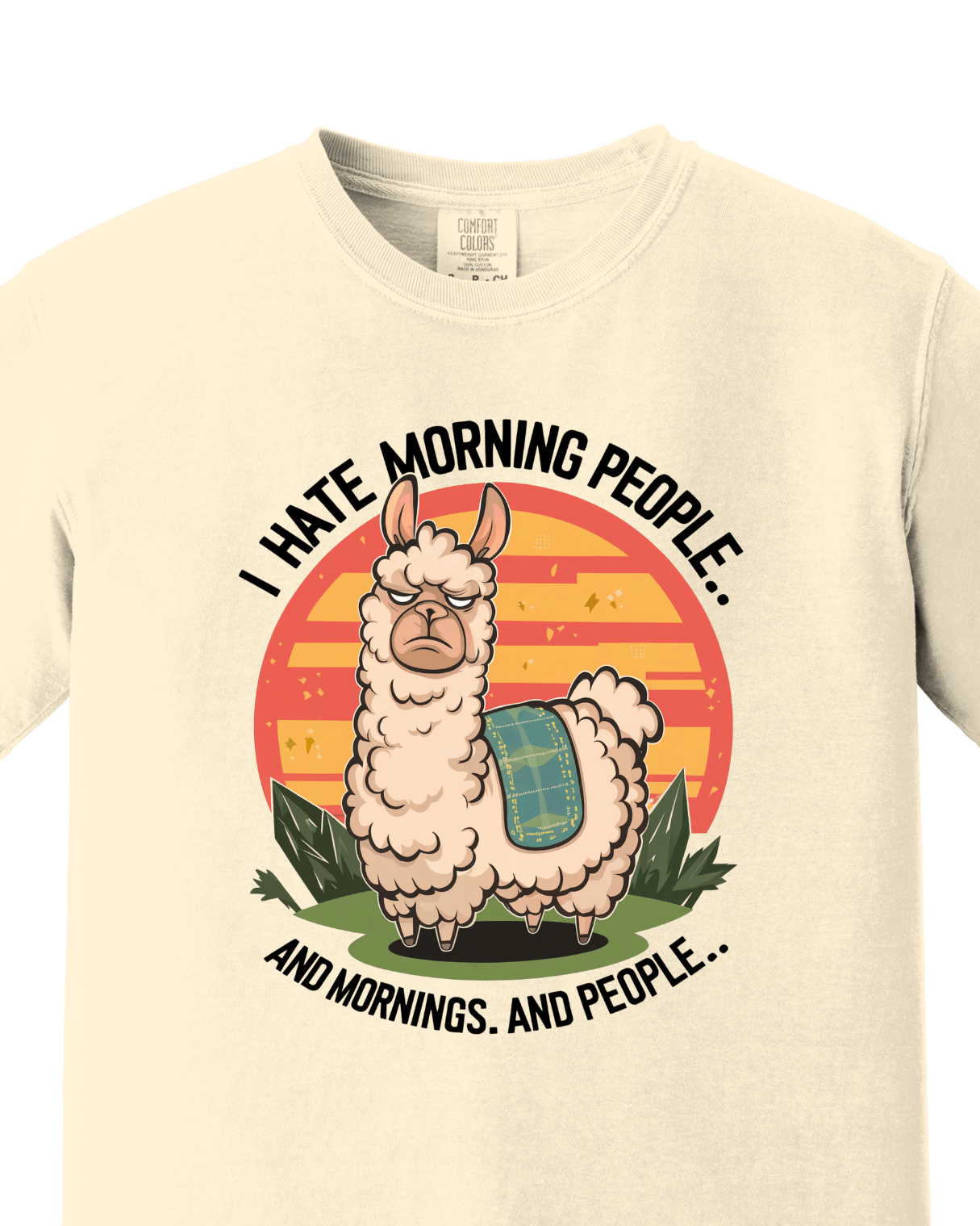 I hate Morning Casual tee 2