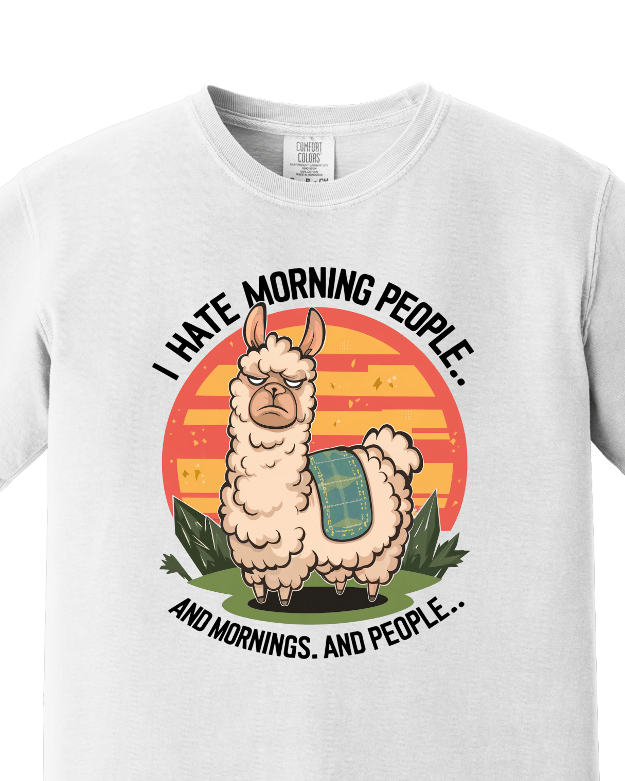 I hate Morning Casual tee 2