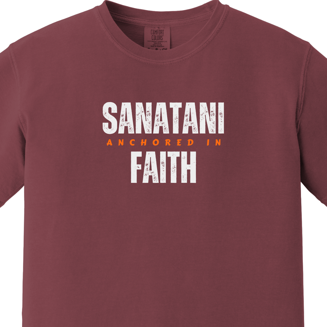 Sanatani Anchored In Faith Tee - Maatee