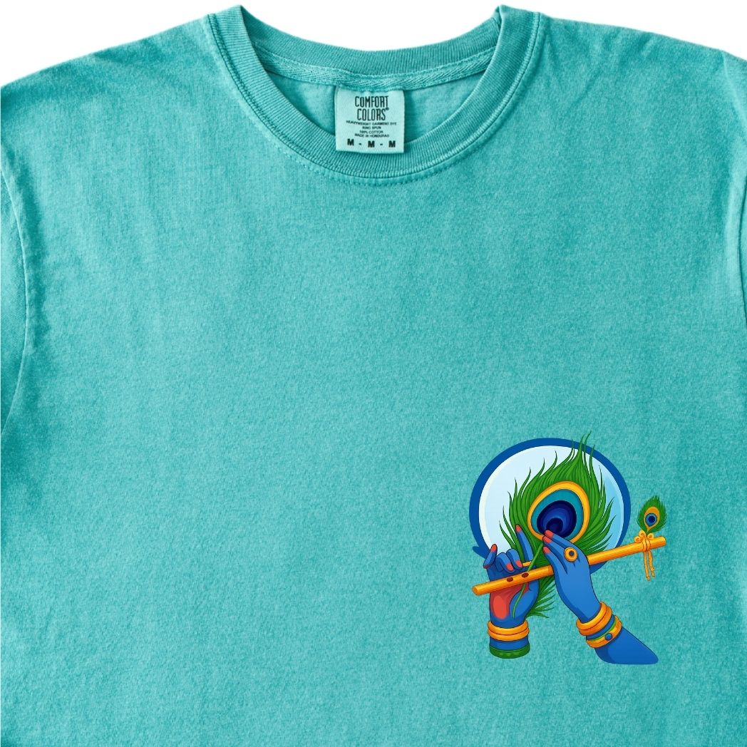Krishna Ji Hindu Modern Tee - Feather and Flute