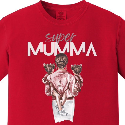 Supermom Super Mumma with Daughters Tee