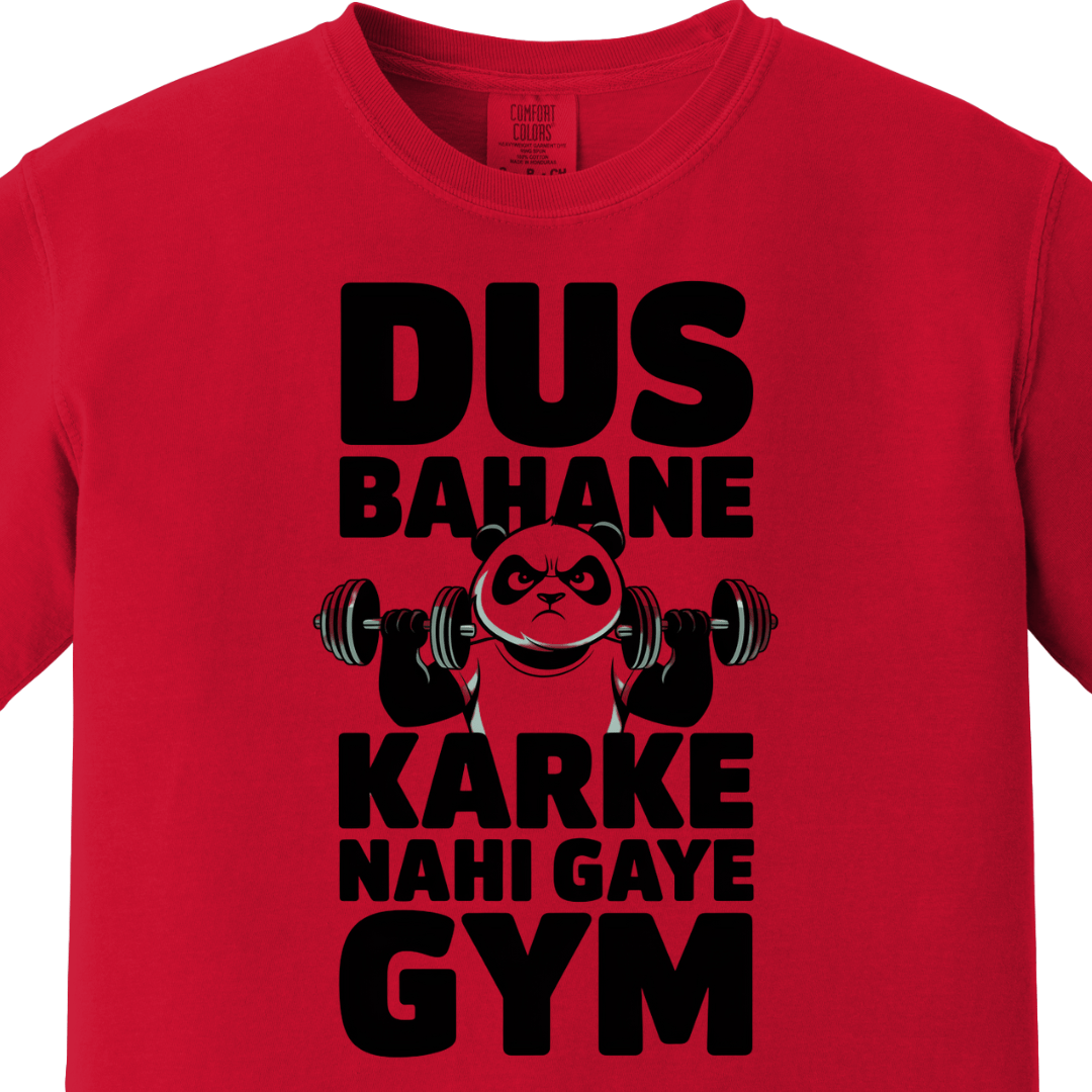 Dus Bahane Karke Nahi Gaye Gym Tee