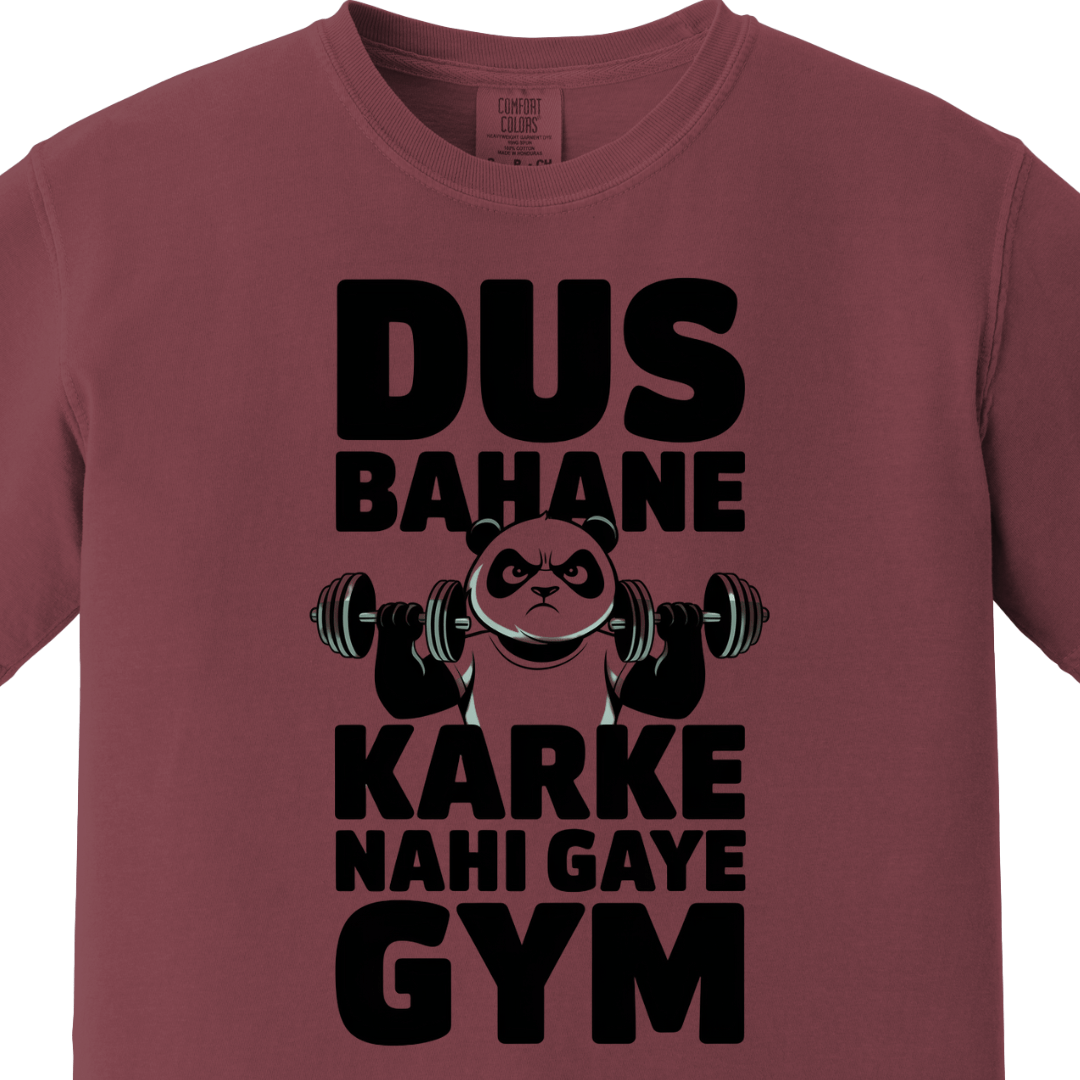 Dus Bahane Karke Nahi Gaye Gym Tee
