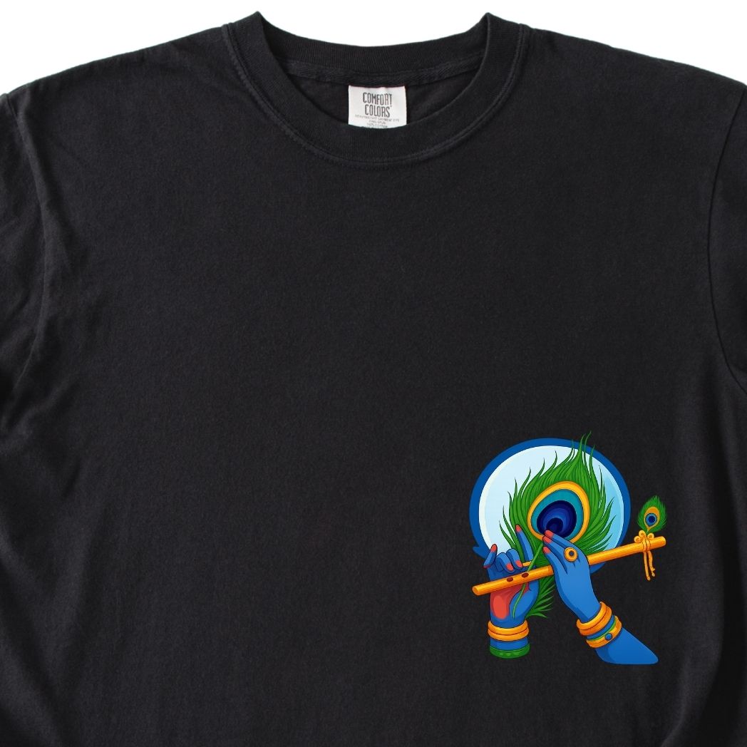 Krishna Ji Hindu Modern Tee - Feather and Flute