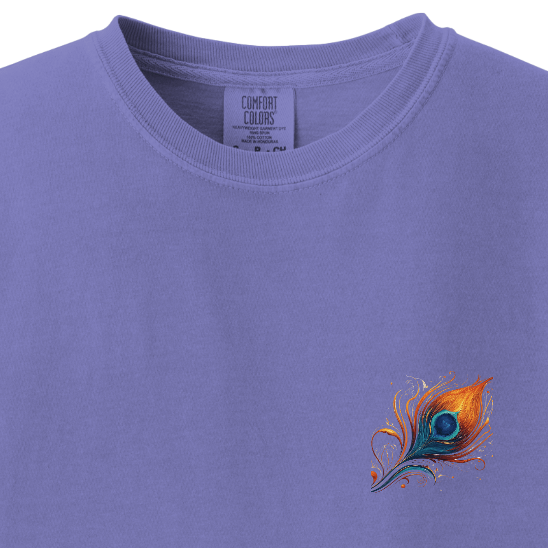 Krishna Ji Hindu Modern Tee - Feather