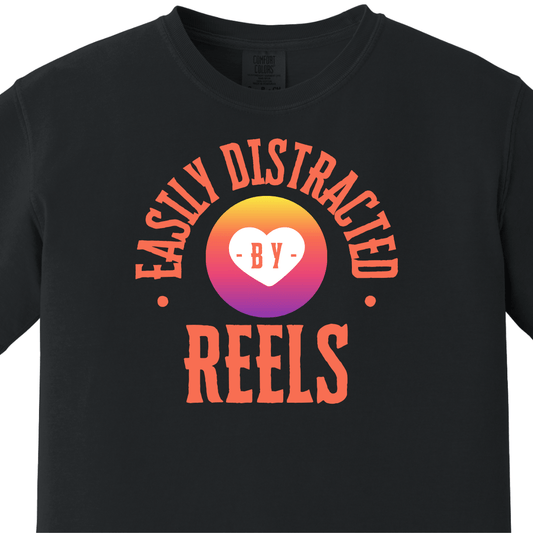 Easily Distracted By Reels Tee