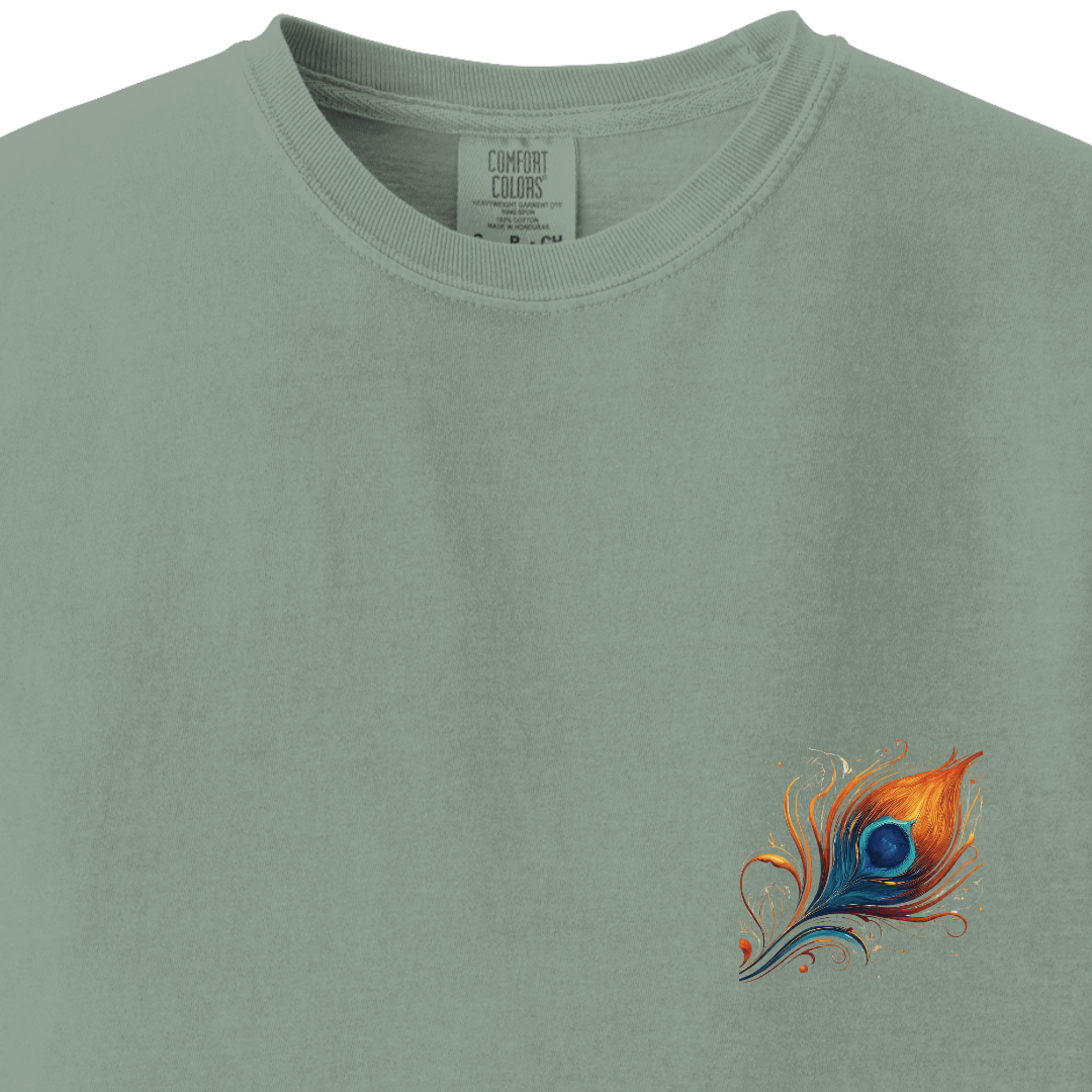 Krishna Ji Hindu Modern Tee - Feather