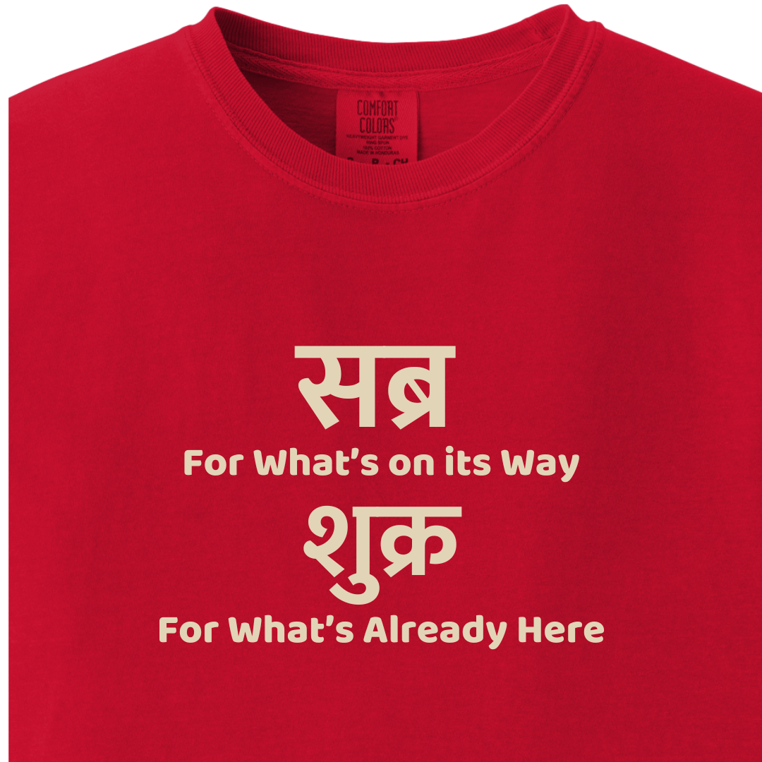 Sabr for what’s on its way, Shukr for what’s already here Tee