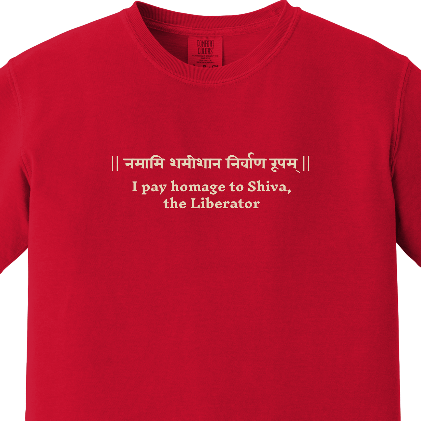 Shiv Mantra Tee - I pay homage to Shiva, the Liberator