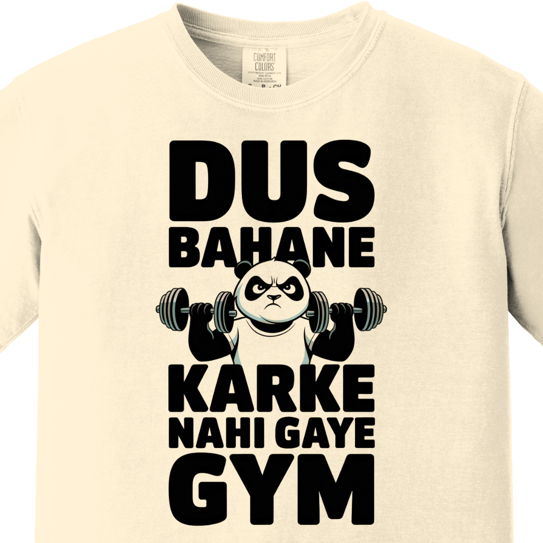 Dus Bahane Karke Nahi Gaye Gym Tee