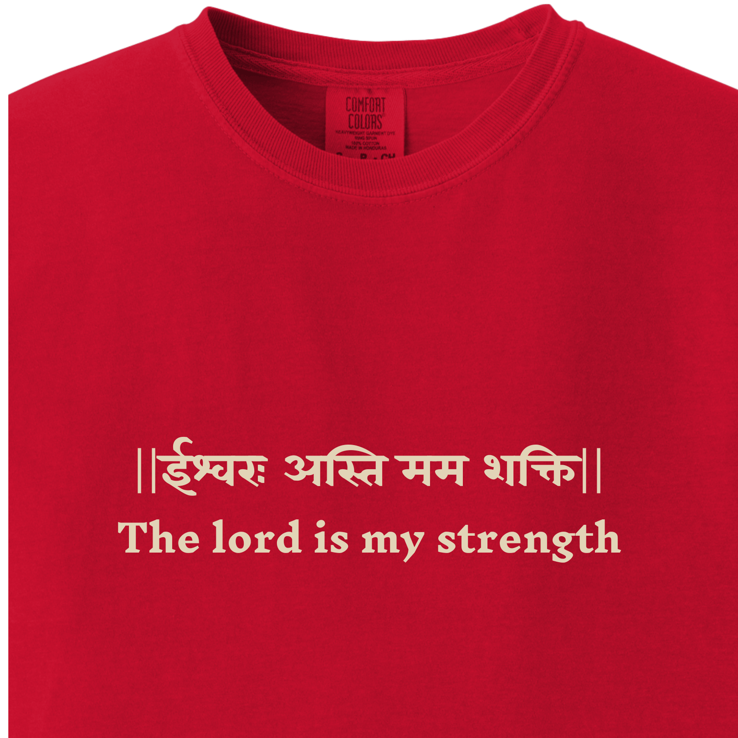 Bhagavad Gita Tee - The lord is my strength