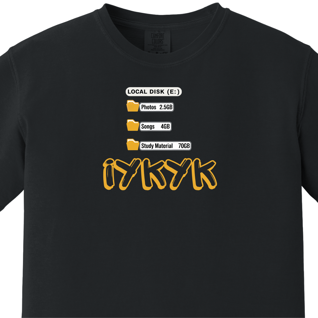 IYKYK - Study Material Tee - Maatee