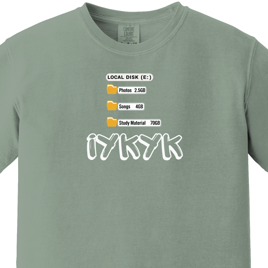 IYKYK - Study Material Tee - Maatee