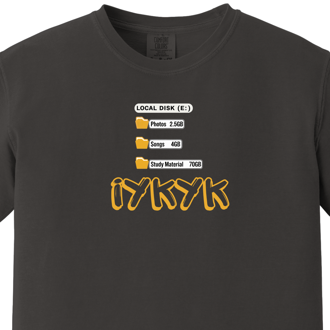 IYKYK - Study Material Tee - Maatee