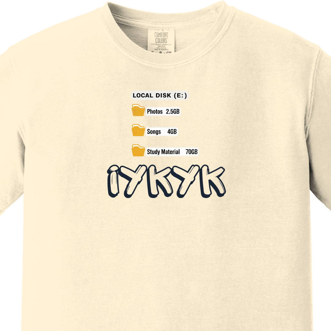IYKYK - Study Material Tee - Maatee
