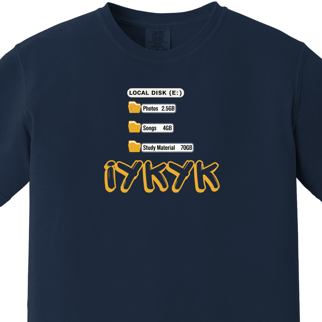 IYKYK - Study Material Tee - Maatee