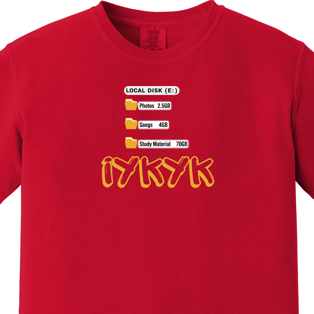 IYKYK - Study Material Tee - Maatee