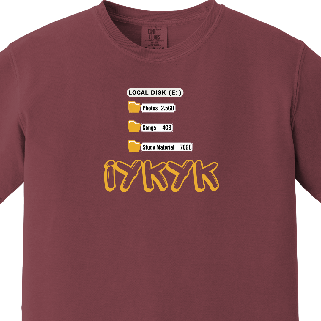 IYKYK - Study Material Tee - Maatee