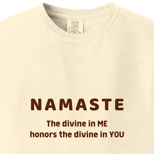 NAMASTE Tee - The divine in me honors the divine in you - Maatee